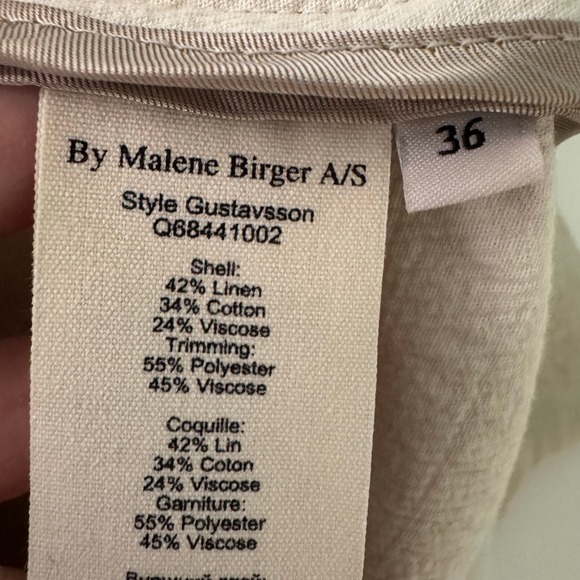 By Malene Birger Gustavsson Double Face Linen‎ Dress in Neutral Size 36 US Small - Picture 11 of 13